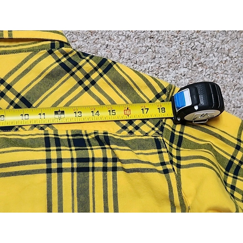 Columbia Michigan Wolverines Flare Gun Cotton Flannel Shirt size Men's‎ Medium - Picture 12 of 15